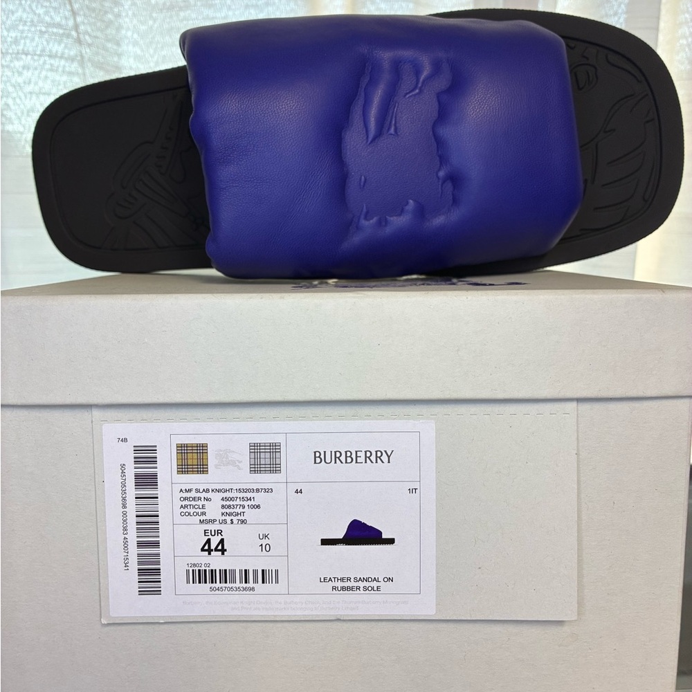 Burberry Black and Purple Sole Sneakers